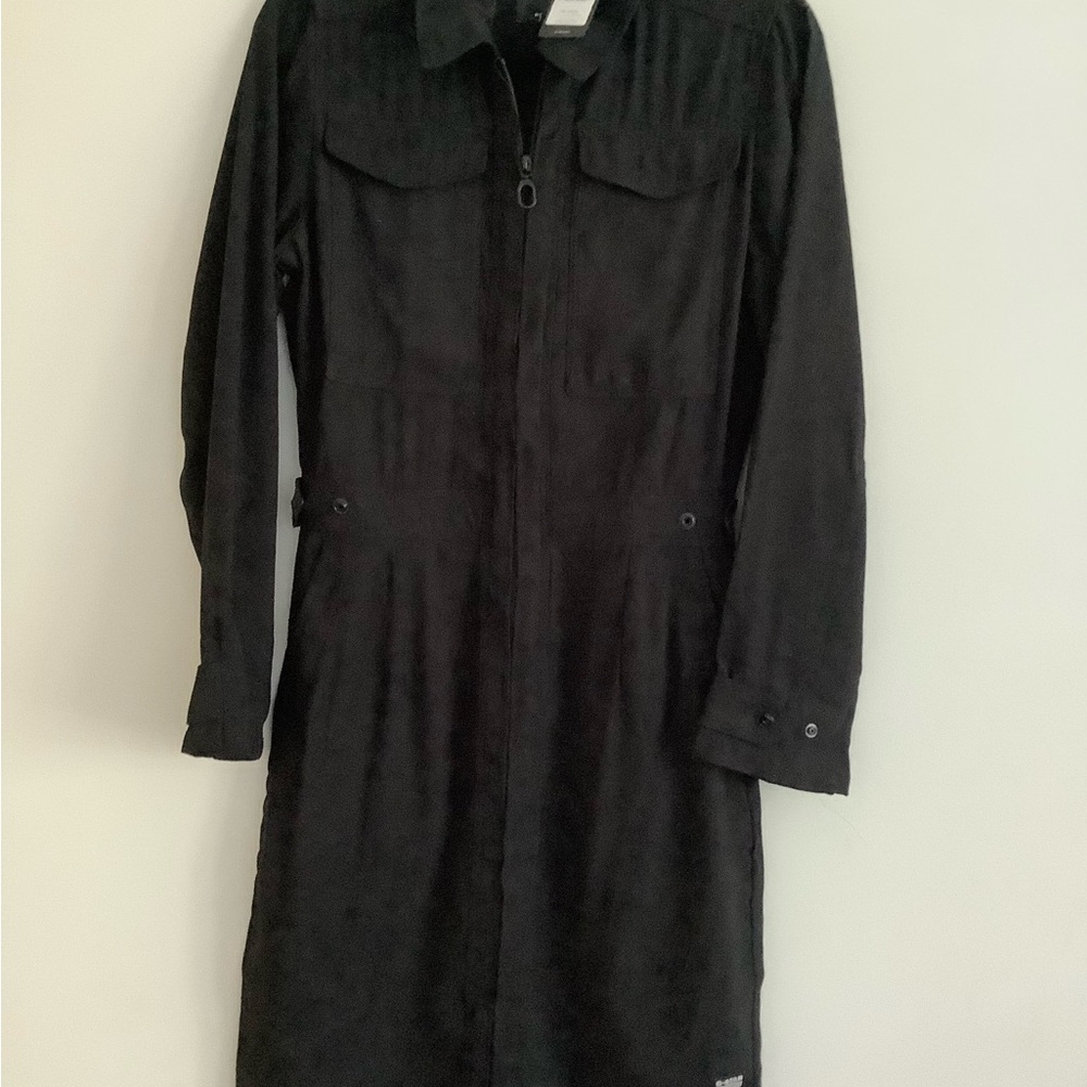G-Star Black Military Shirt Dress for Women